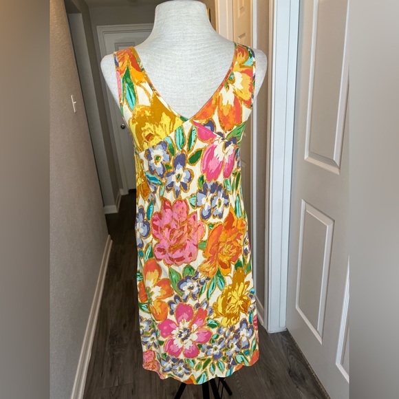 Jams World Dress Small Sleeveless Short Vintage 90s Y2K Hawaiian USA Tropical - Picture 5 of 8
